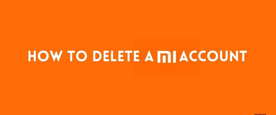 How to delete a Mi account