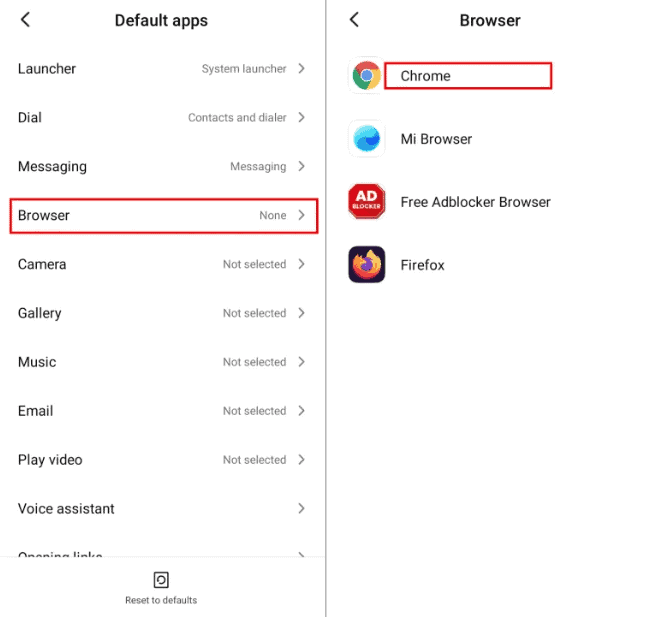 How to change default browser on Xiaomi Phones with MIUI 10  and later