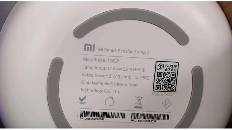 Xiaomi Mi Smart Bedside Lamp 2 Prix et avis en Inde