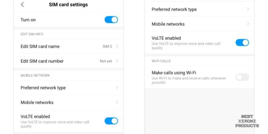 A Xiaomi oferece suporte a chamadas WiFi?
